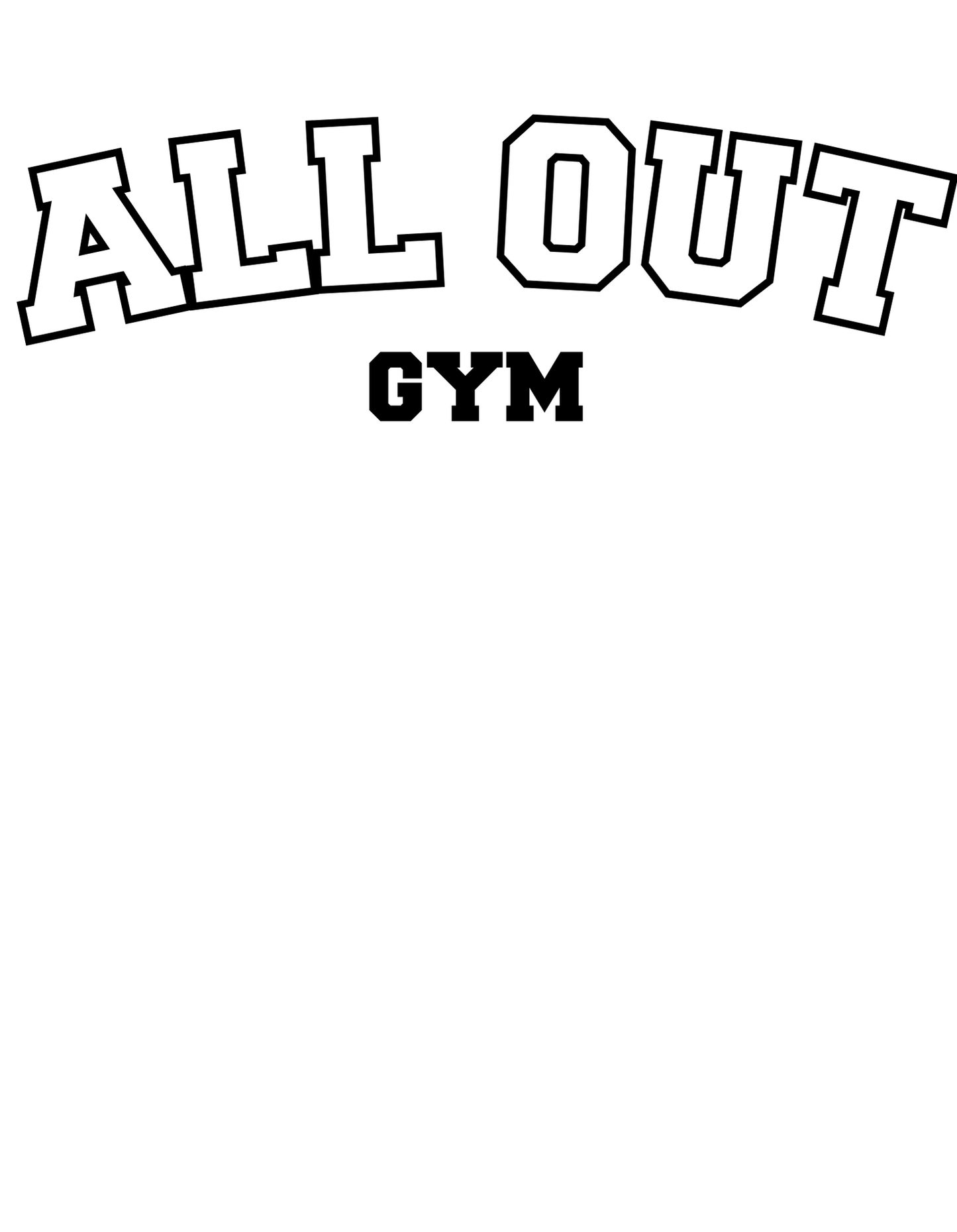 ALL OUT College T-Shirt